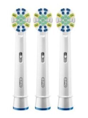 Oral-B Floss Action Replacement Electric Toothbrush Heads, 3-count
